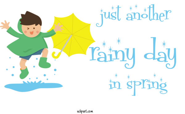 Free Life Logo Cartoon Leaf For Rainy Day Clipart Transparent Background