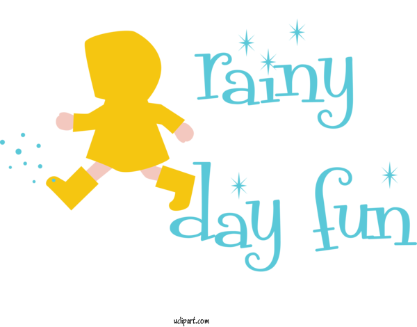 Free Life Logo Yellow Design For Rainy Day Clipart Transparent Background
