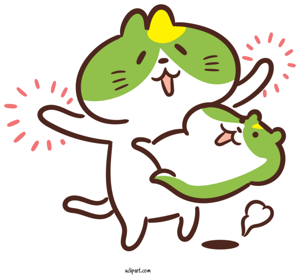 Free Animals Chōjū Jinbutsu Giga Frogs Sticker For Cat Clipart Transparent Background