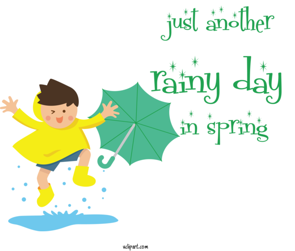 Free Life Cartoon Leaf Green For Rainy Day Clipart Transparent Background