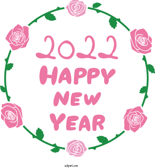 Free Holidays Flower Rose Floral Design For New Year Clipart Transparent Background