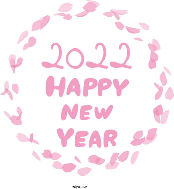 Free Holidays Design Circle Heart For New Year Clipart Transparent Background