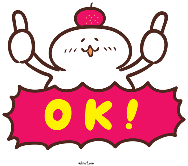 Free Icons Design Cartoon Flower For OK Smiley Clipart Transparent Background