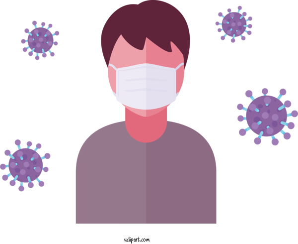 Free Medical	 Face Head Design For Coronavirus Clipart Transparent Background