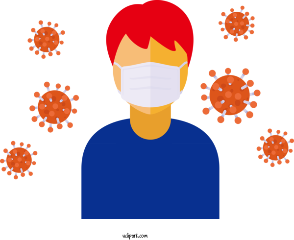 Free Medical	 Design Cartoon Face For Coronavirus Clipart Transparent Background