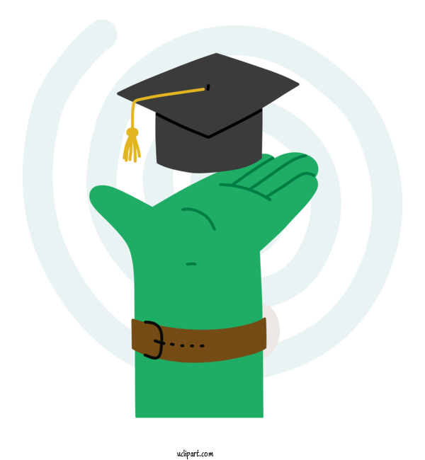 Free School Logo Cartoon Character For Graduation Clipart Transparent Background