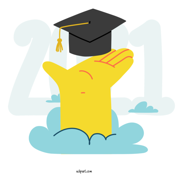 Free School Design Logo Cartoon For Graduation Clipart Transparent Background