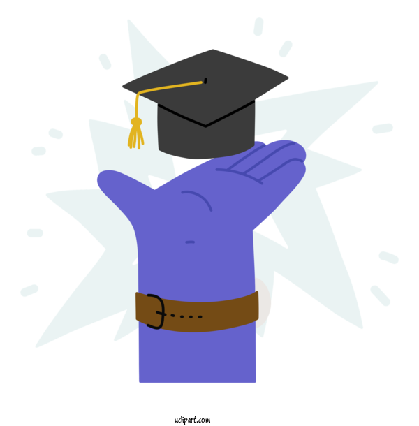Free School Design Cartoon Violet For Graduation Clipart Transparent Background