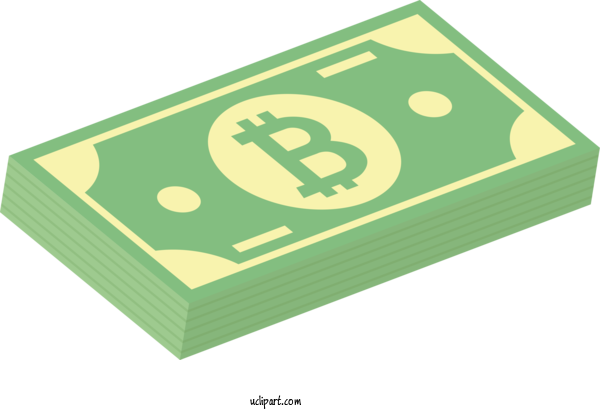 Free Business Green Line Font For Bitcoin Clipart Transparent Background