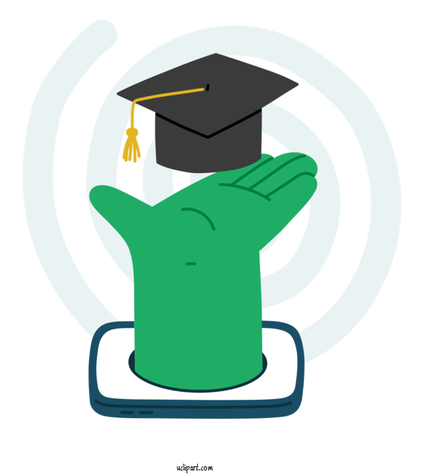 Free School Hat Square Academic Cap Costume For Graduation Clipart Transparent Background