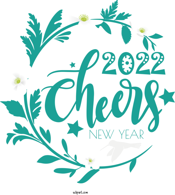 Free Holidays Leaf Floral Design Plant Stem For New Year 2022 Clipart Transparent Background