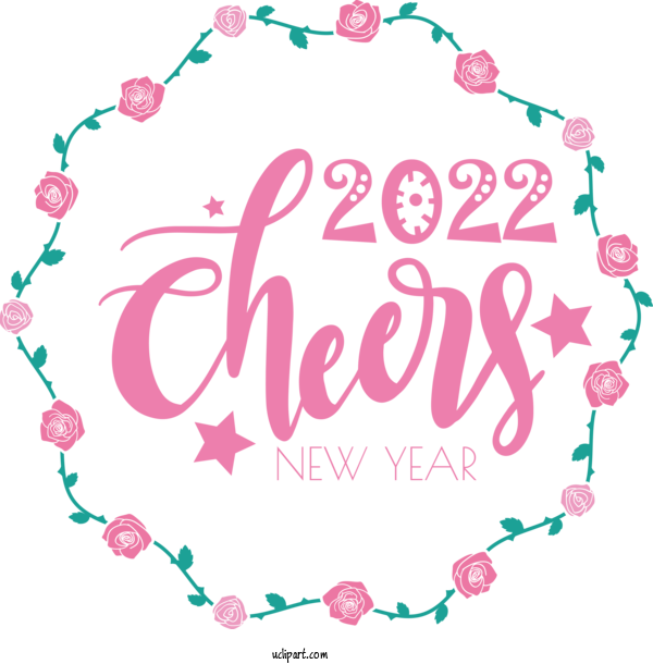 Free Holidays Logo Design Silhouette For New Year 2022 Clipart Transparent Background