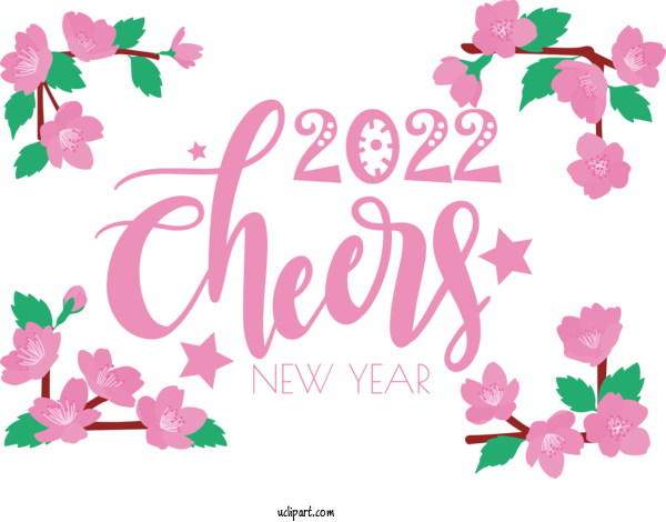 Free Holidays Design New Year Typography For New Year 2022 Clipart Transparent Background