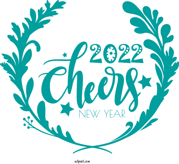 Free Holidays New Year Holiday Design For New Year 2022 Clipart Transparent Background