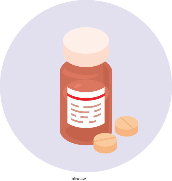 Free Medical Font Design Orange For Pills Clipart Transparent Background