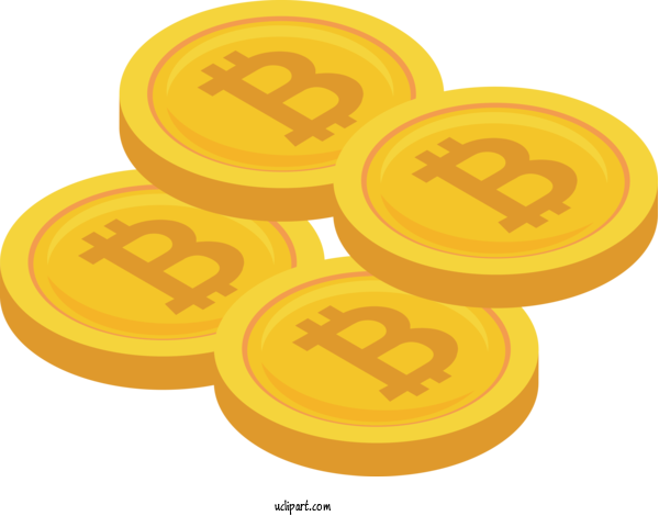 Free Business Orange Circle Yellow For Bitcoin Clipart Transparent Background