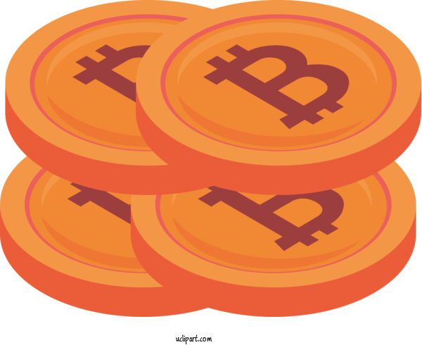 Free Business Circle Meter Orange For Bitcoin Clipart Transparent Background