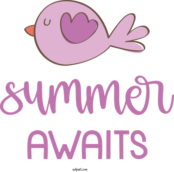 Free Nature Cartoon Logo Violet For Summer Clipart Transparent Background