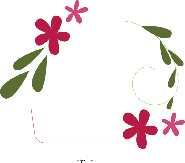 Free Flowers Leaf Floral Design Plant Stem For Flower Clipart Clipart Transparent Background