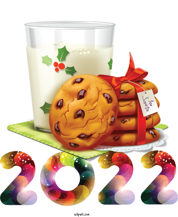 Free Holidays Chocolate Chip Cookie Christmas Day Christmas Cookie For New Year 2022 Clipart Transparent Background