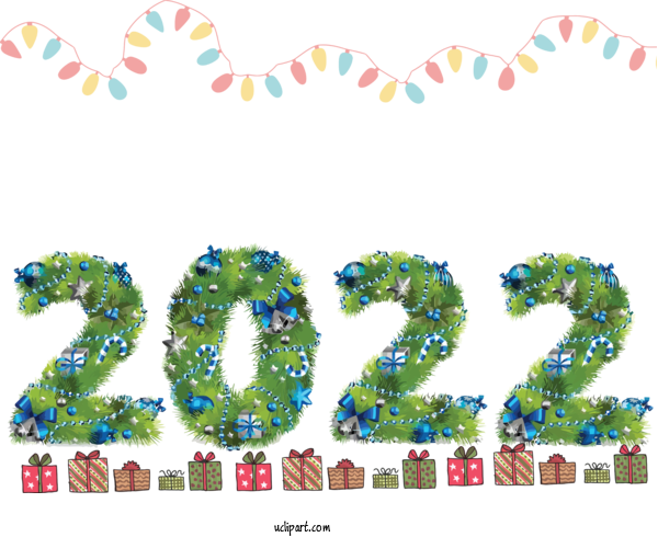 Free Holidays Leaf Meter Line For New Year 2022 Clipart Transparent Background