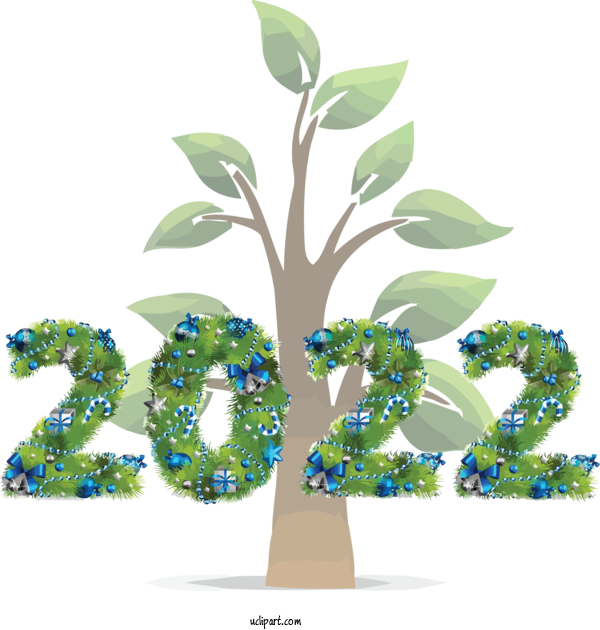 Free Holidays Houseplant Environmental Resource Management Tree For New Year 2022 Clipart Transparent Background
