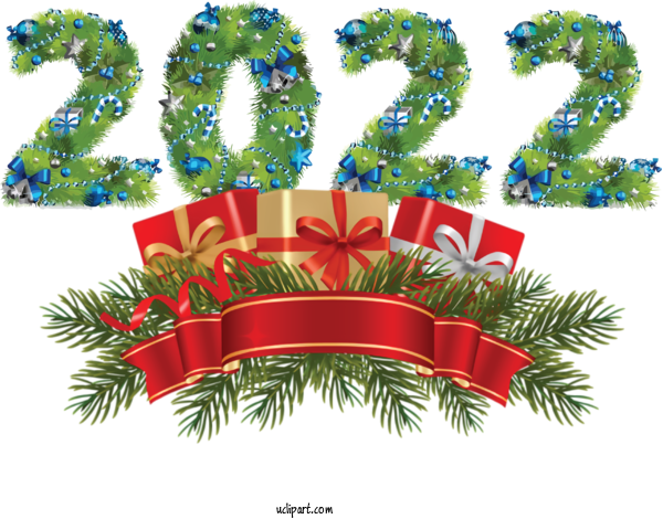 Free Holidays Christmas Day Fir Christmas Tree For New Year 2022 Clipart Transparent Background