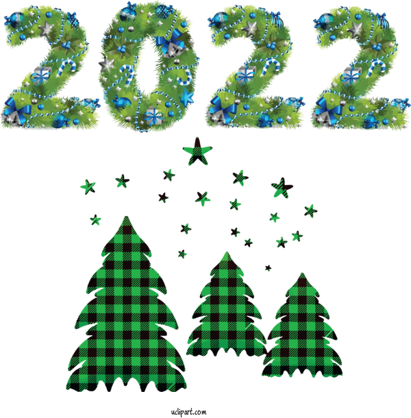 Free Holidays Christmas Tree Christmas Day New Year For New Year 2022 Clipart Transparent Background