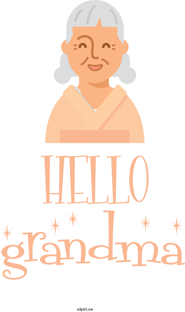 Free People Face Human For Grandparents Clipart Transparent Background