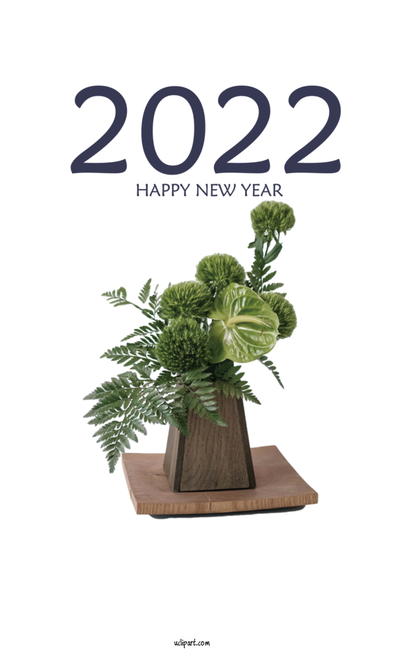 Free Holidays Doniczka Bonsai M. Floral Design For New Year 2022 Clipart Transparent Background