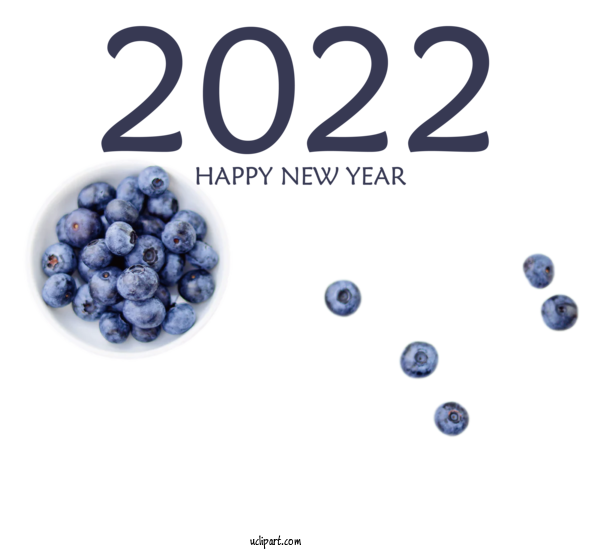 Free Holidays Blueberries Ketogenic Diet MIND Diet For New Year 2022 Clipart Transparent Background