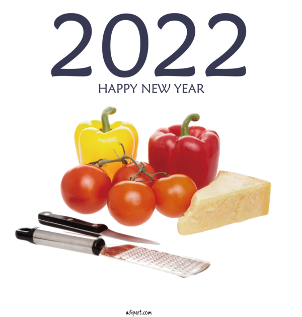 Free Holidays Vegetable Fruit Natural Food For New Year 2022 Clipart Transparent Background