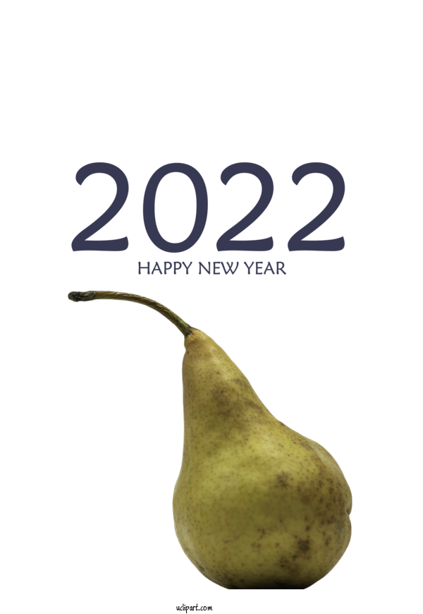 Free Holidays Plant Pear Produce For New Year 2022 Clipart Transparent Background