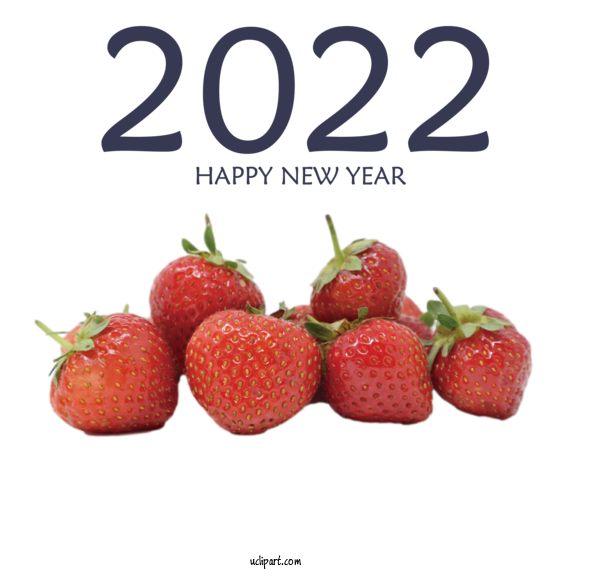 Free Holidays Alise Market Strawberry Fruit For New Year 2022 Clipart Transparent Background