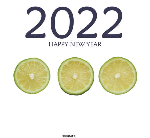 Free Holidays Key Lime Citric Acid Lemon For New Year 2022 Clipart Transparent Background
