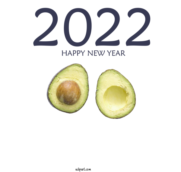 Free Holidays Avocado Superfood Meter For New Year 2022 Clipart Transparent Background