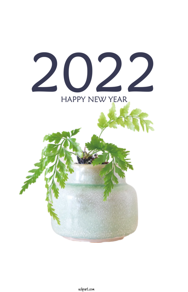 Free Holidays Herb Flowerpot Meter For New Year 2022 Clipart Transparent Background