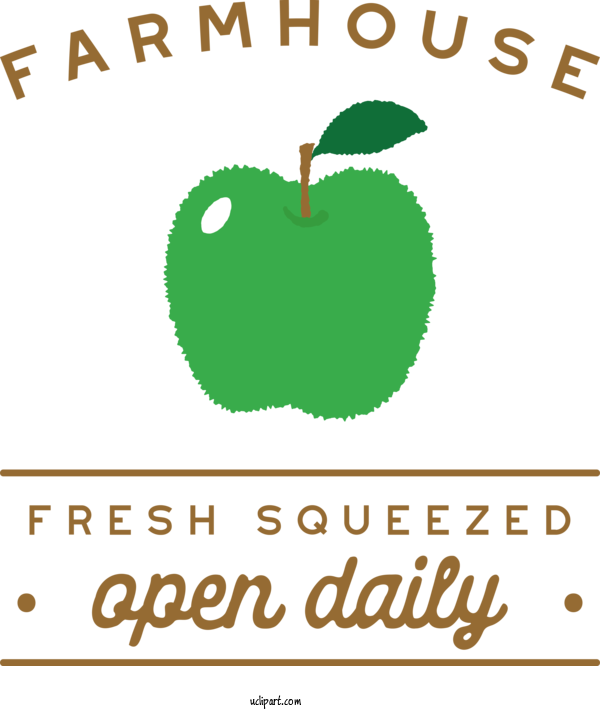 Free Food Leaf Logo Green For Fruit Clipart Transparent Background