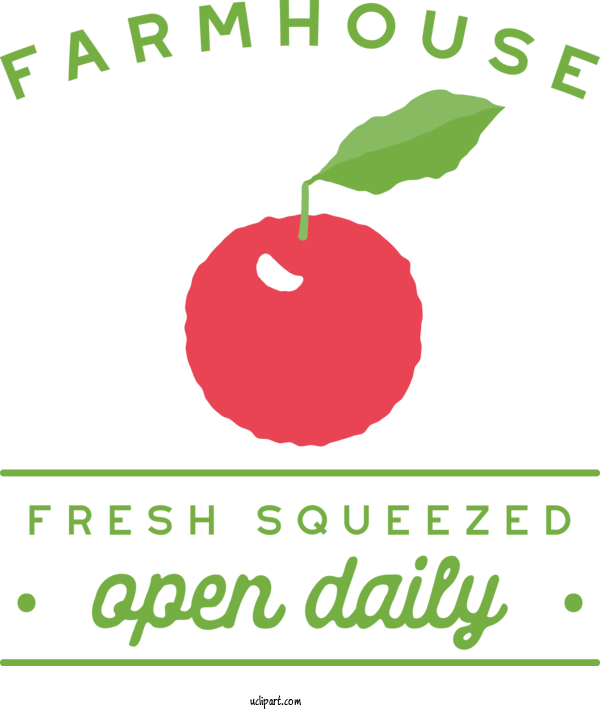 Free Food Leaf Logo Green For Fruit Clipart Transparent Background