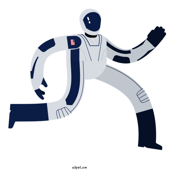 Free Occupations Logo Cartoon Design For Astronaut Clipart Transparent Background