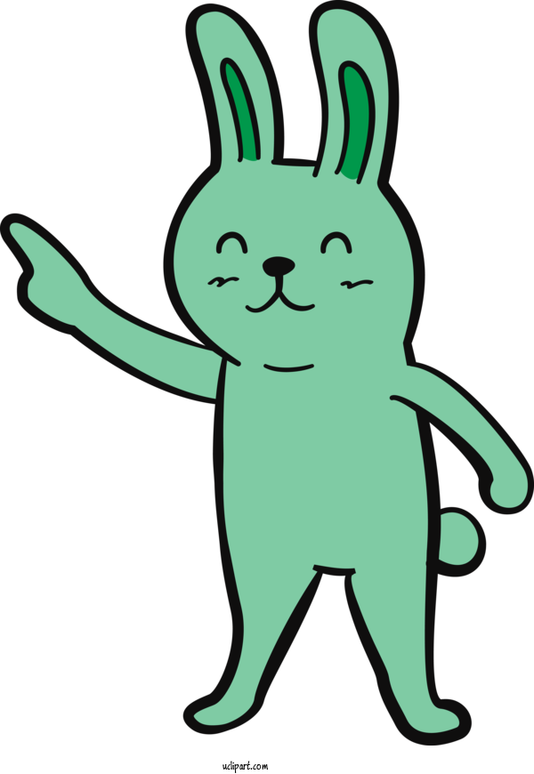 Free Animals Hares Line Art Rabbit For Rabbit Clipart Transparent Background