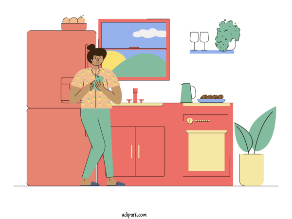 Free Life Design Cartoon Meter For Kitchen Clipart Transparent Background
