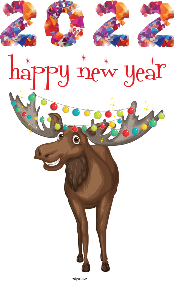 Free Holidays Royalty Free For New Year 2022 Clipart Transparent Background