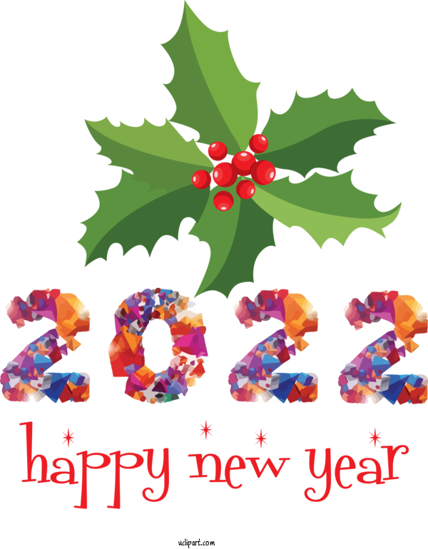 Free Holidays Flower Design Beauty Parlour For New Year 2022 Clipart Transparent Background