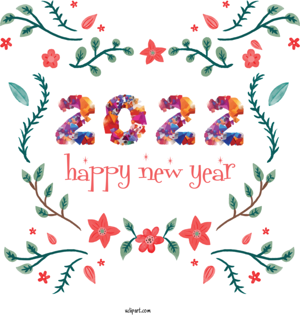Free Holidays New Year Flower Chinese New Year For New Year 2022 Clipart Transparent Background