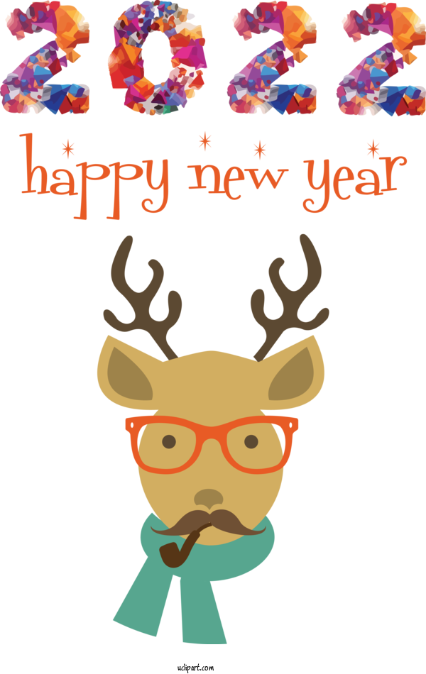 Free Holidays Reindeer Meter Science For New Year 2022 Clipart Transparent Background