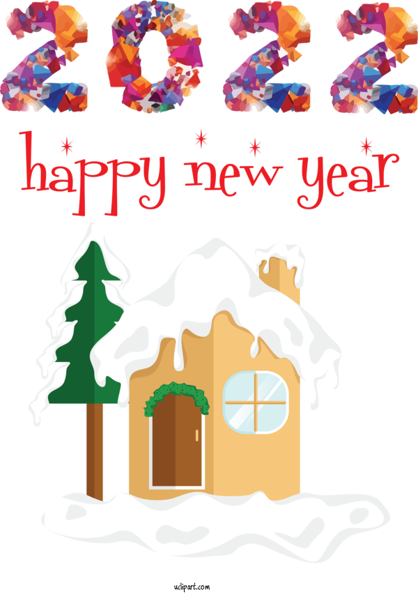 Free Holidays Line Meter Sugar For New Year 2022 Clipart Transparent Background