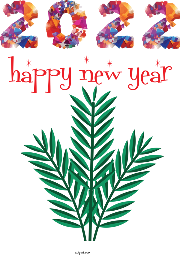 Free Holidays Leaf Meter Design For New Year 2022 Clipart Transparent Background