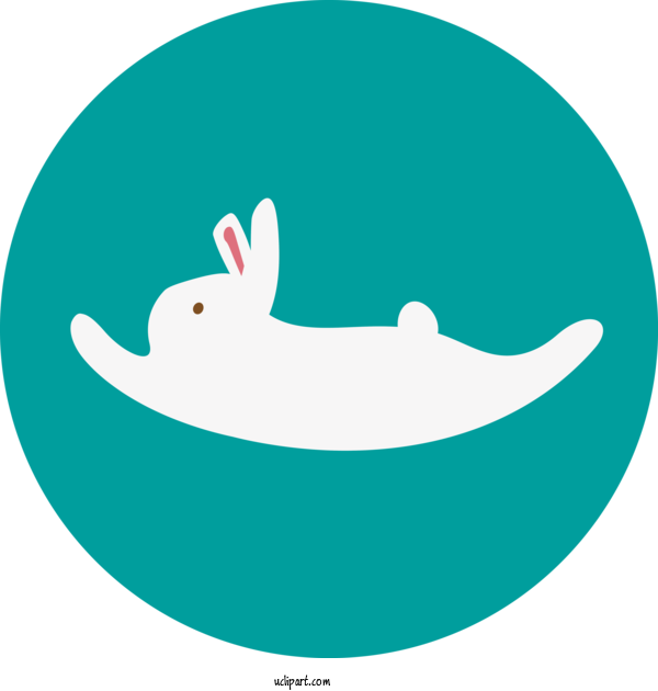 Free Animals Logo Cartoon Circle For Rabbit Clipart Transparent Background