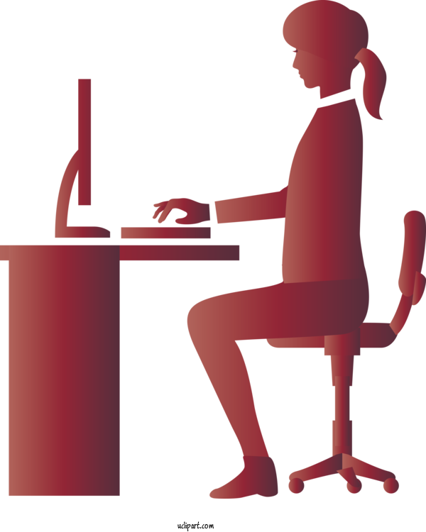 Free Business パーティション Desk Tsuitate For Work Clipart Transparent Background
